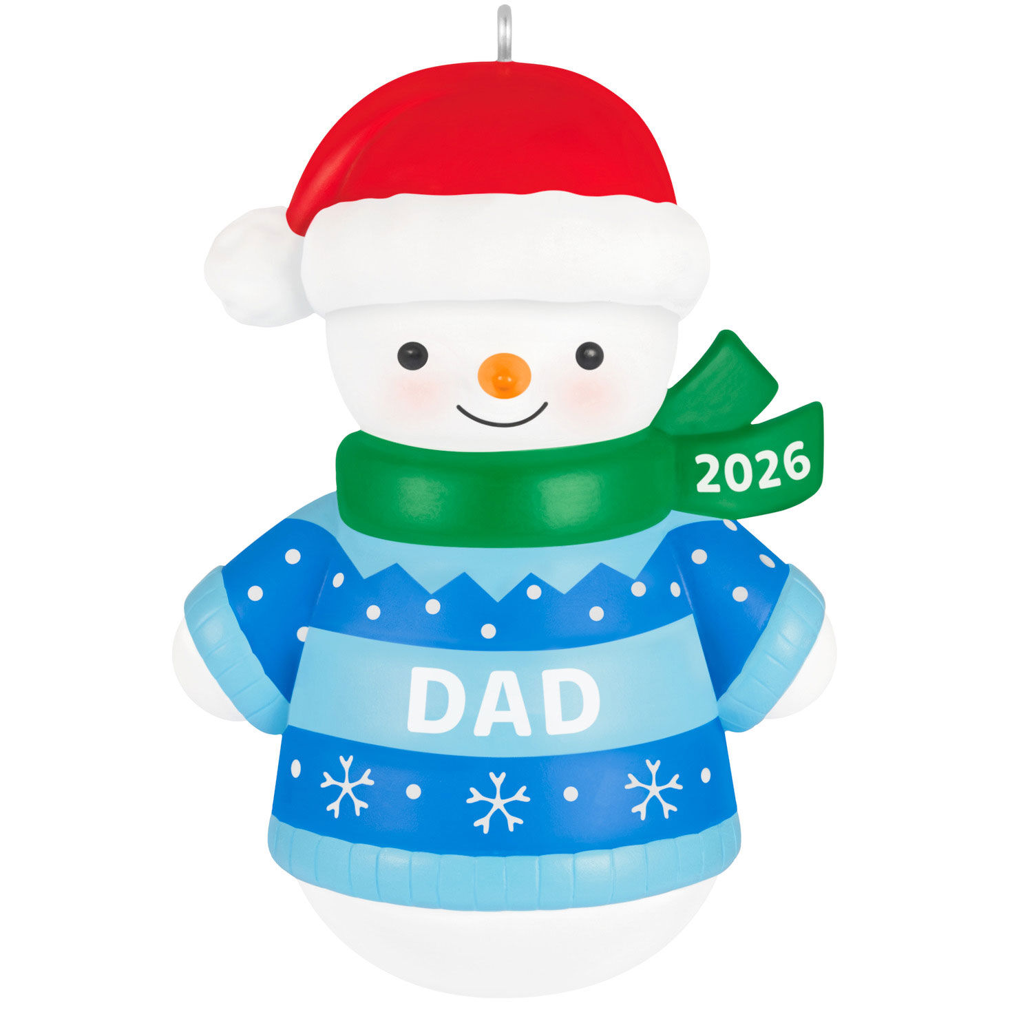 Dad Snowman 2026 Ornament