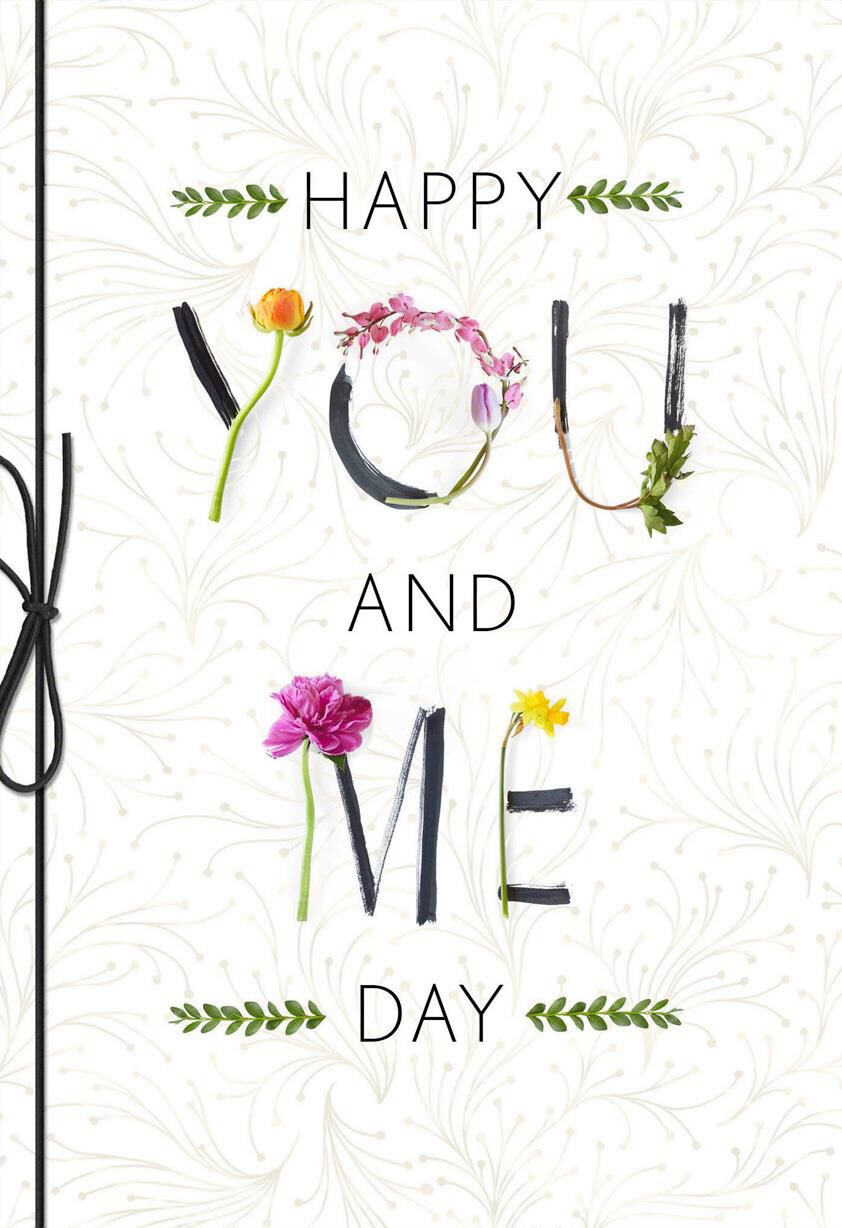 Happy You and Me Day Anniversary Card