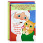 Santa With Kitten Christmas Card for Granddaughter, , large image number 1