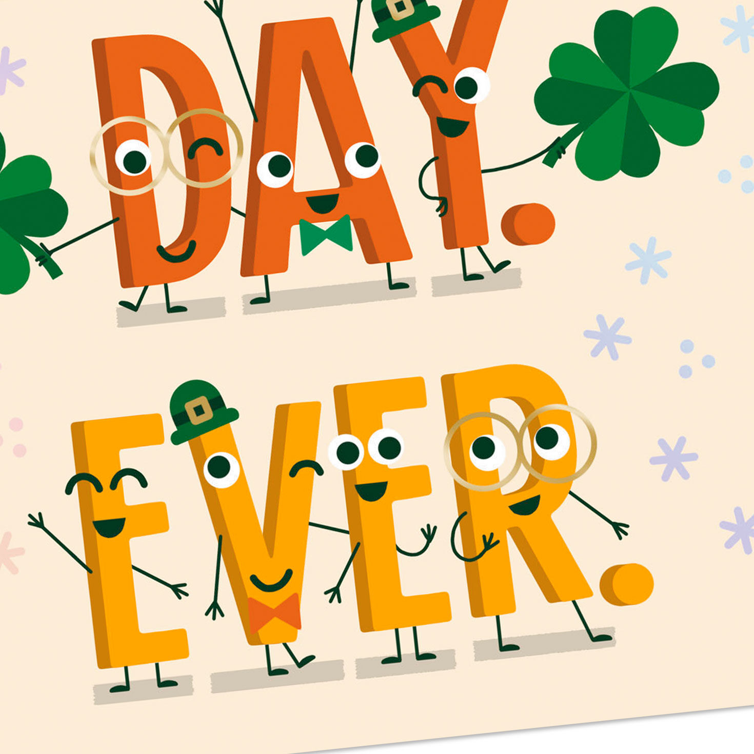 Letter Characters St. Patrick's Day Card for Grandson Card Front Detail image number 5