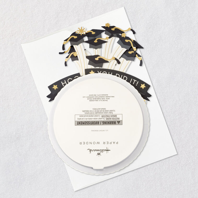 You Did It Musical 3D Pop-Up Graduation Card With Motion - Greeting Cards | Hallmark You Did It Musical 3D Pop-Up Graduation Card With Motion - Greeting Cards | Hallmark