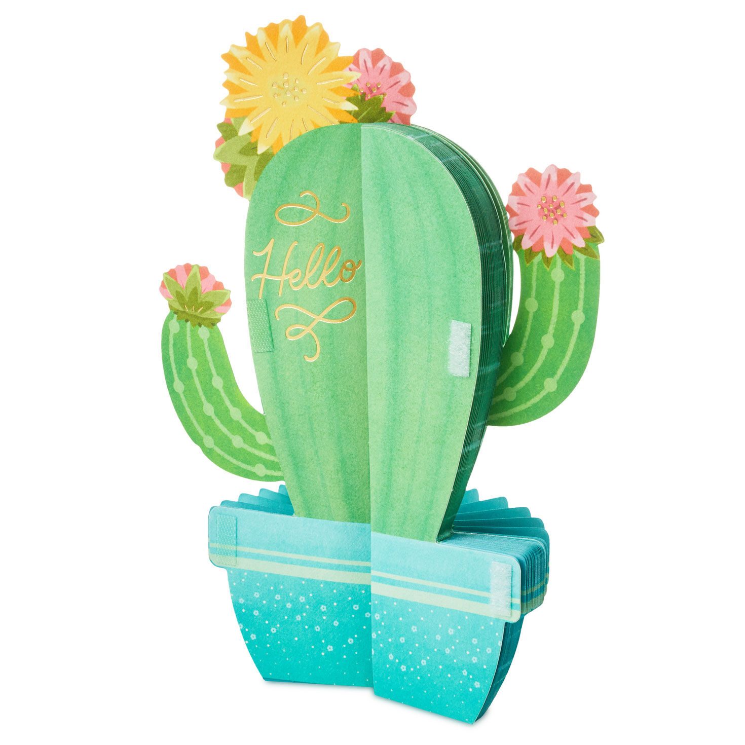All Sun, All Fun Flowering Cactus Honeycomb 3D Pop-Up Card, , large image number 2