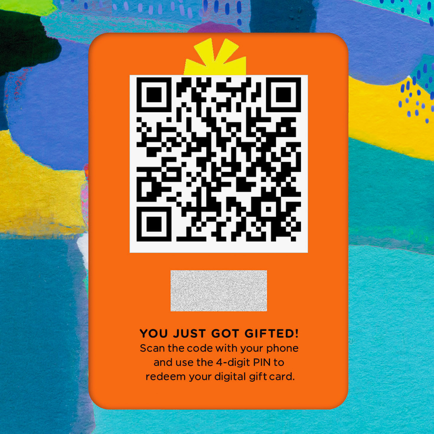 Class of 2026 Colorful Graduation Gift Card Greeting QR code image number 7