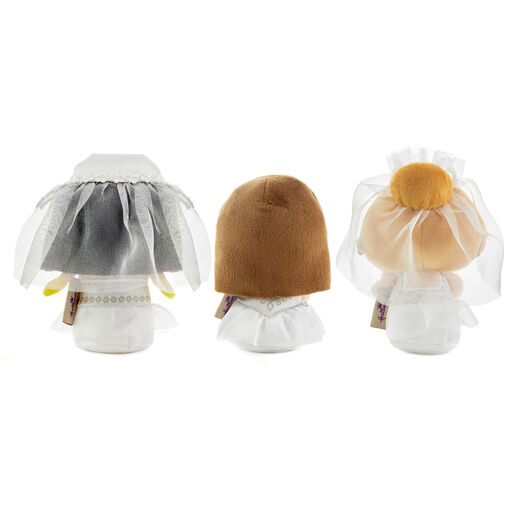 itty bittys® Friends Monica, Rachel and Phoebe in Wedding Dresses Plush, Set of 3, 