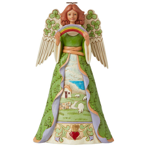 Jim Shore Irish Angel Figurine, 9.75", 