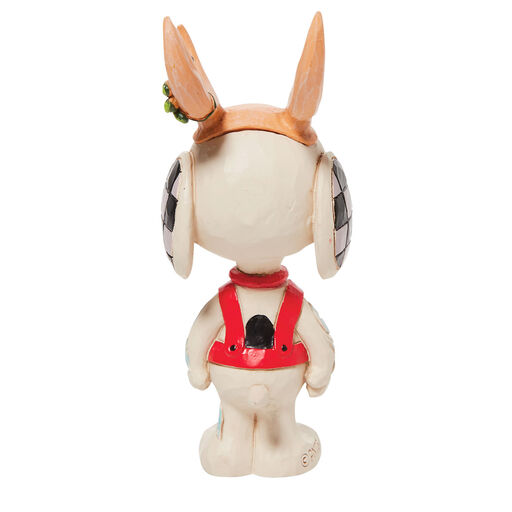 Jim Shore Peanuts Mini Snoopy Reindeer Figurine, 3.8", 