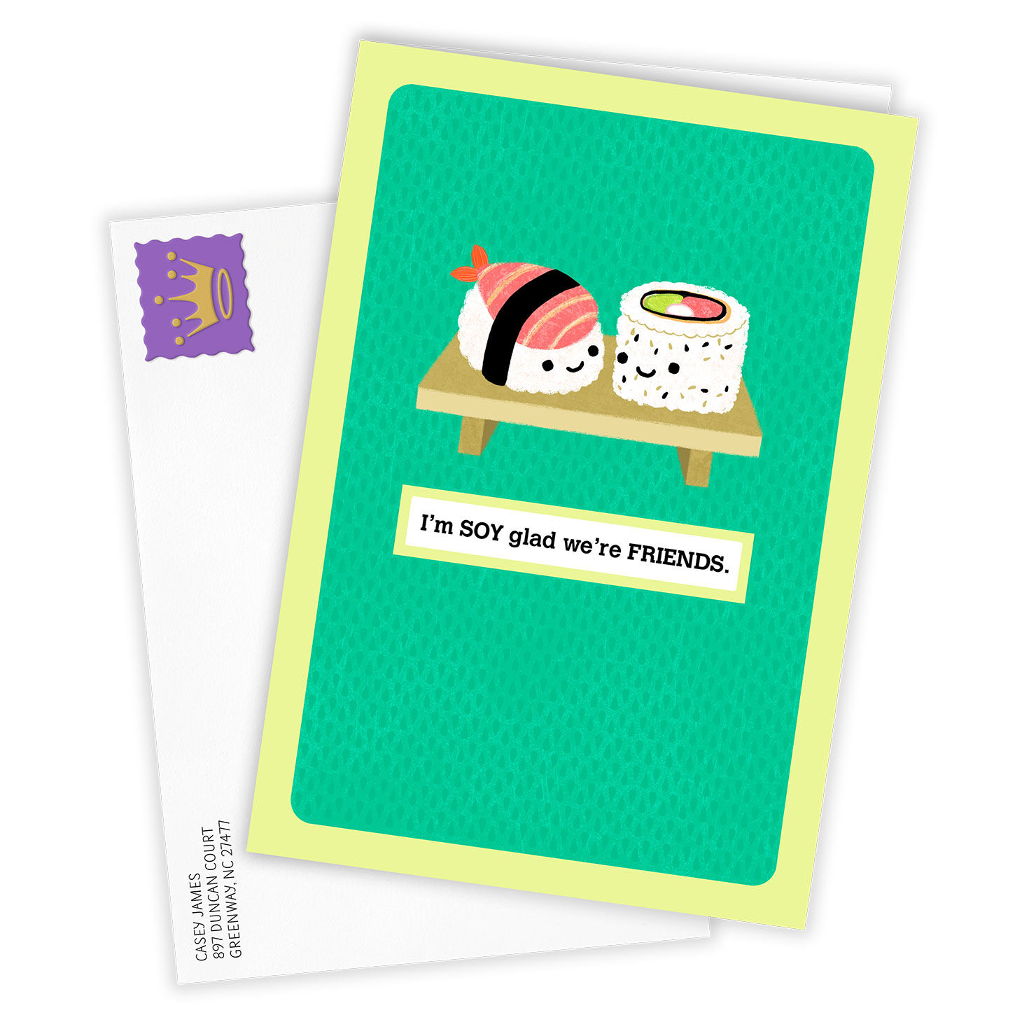 Sushi Funny Custom Friendship Card, , large image number 2