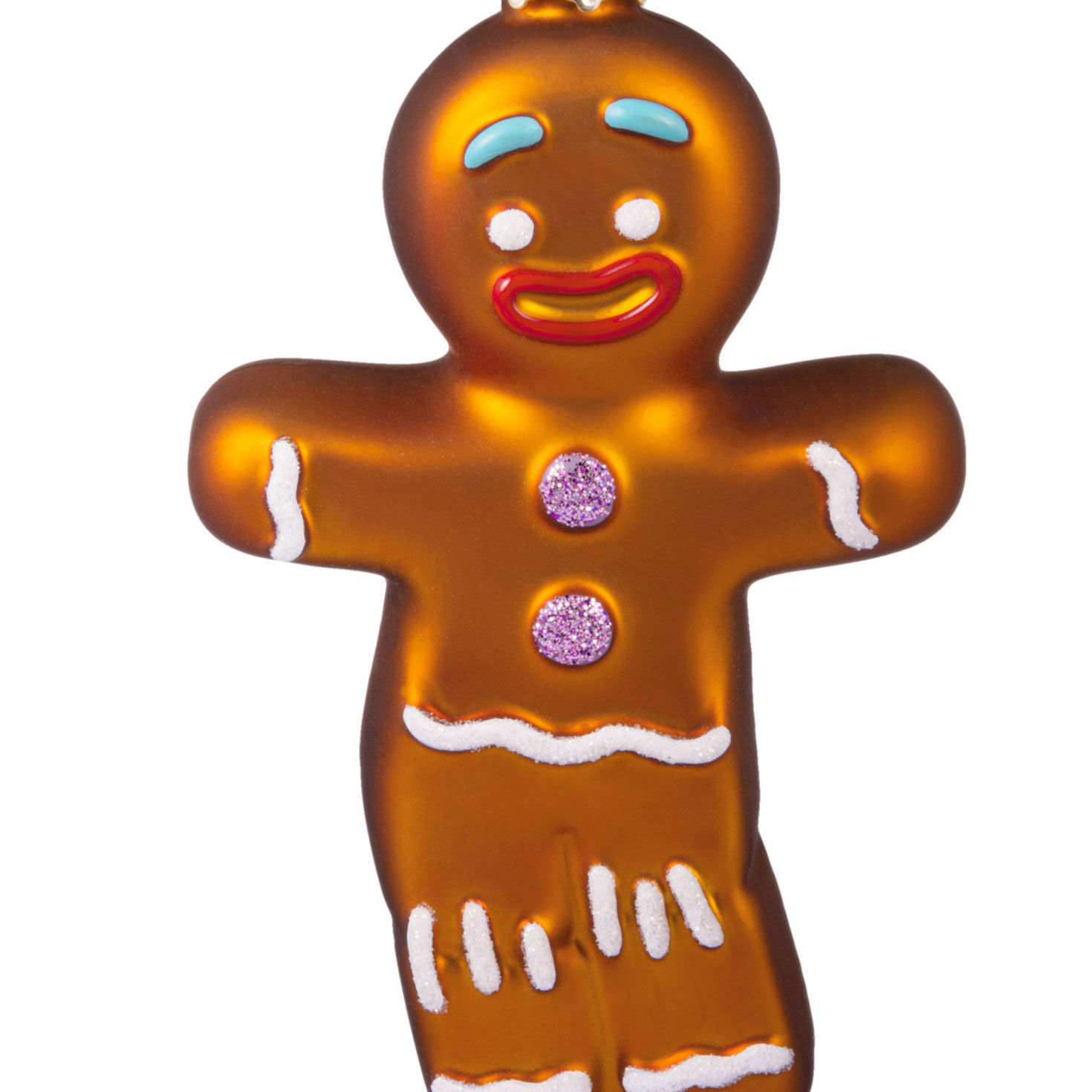 Shrek Gingerbread Man Christmas Ornament upclose view image number 5