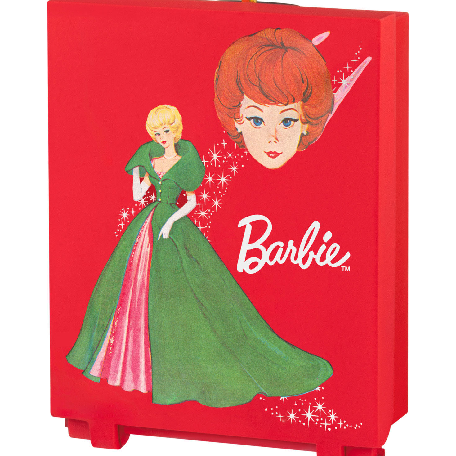 Barbie in Carrying Case Keepsake Ornament Closeup view image number 6