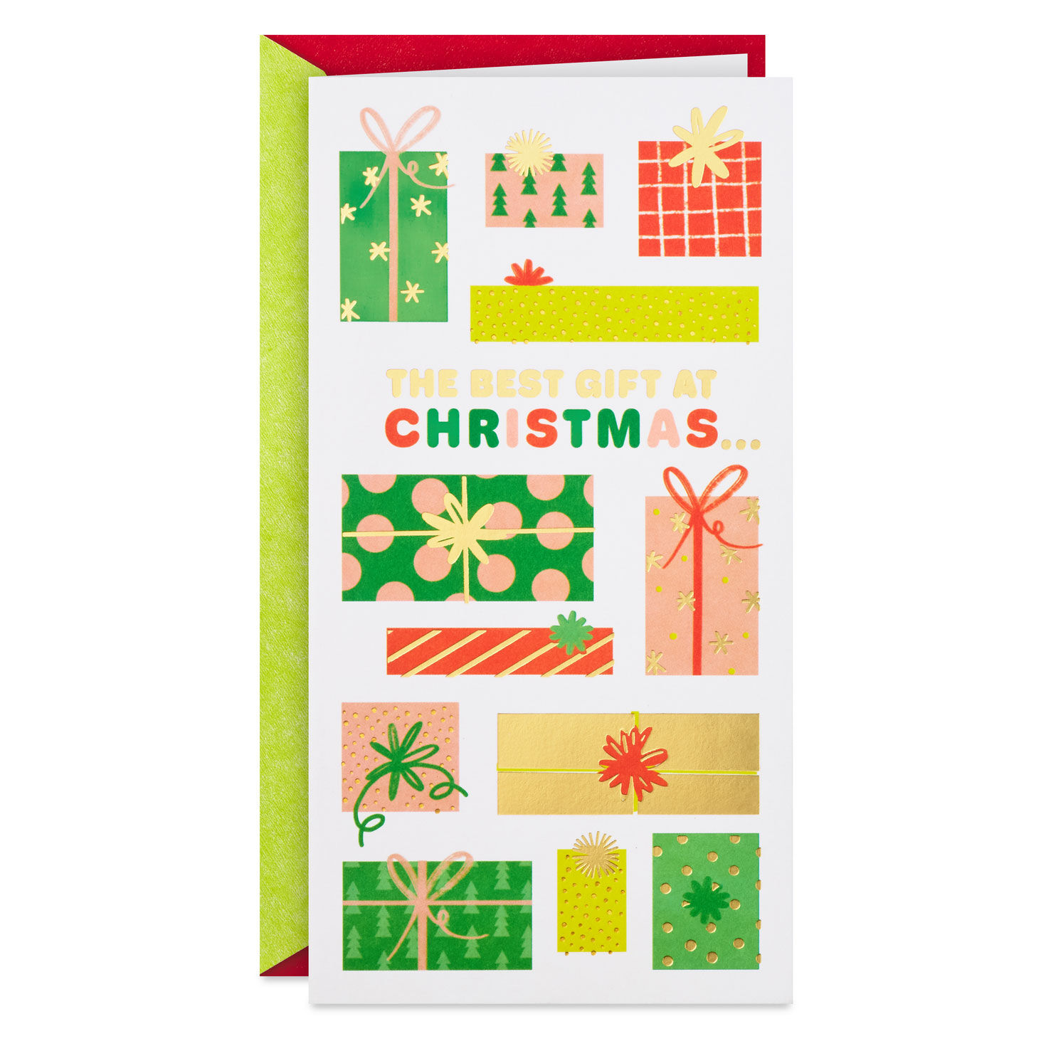 You're the Best Gift Money Holder Christmas Card for Granddaughter
