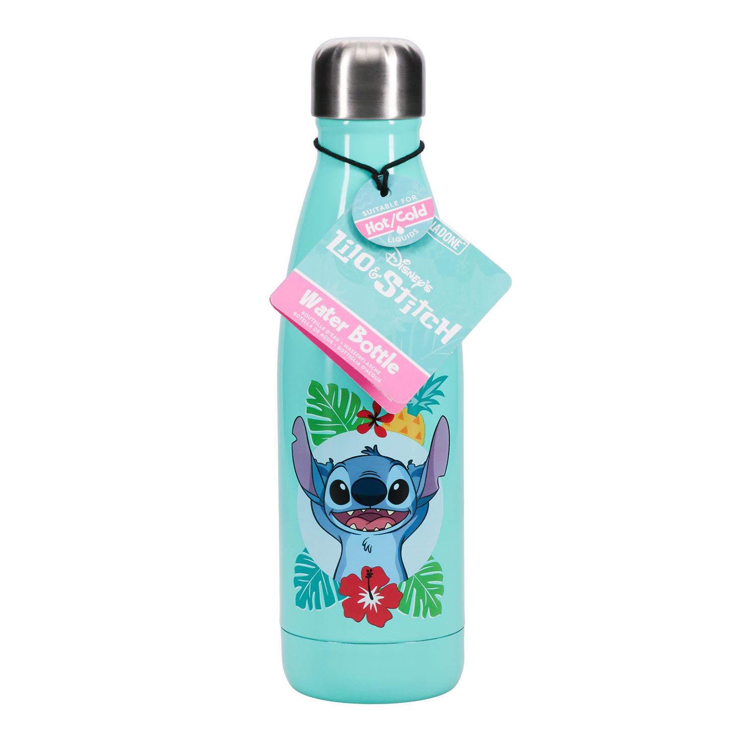 Paladone Disney Stitch Metal Water Bottle, 15 oz.