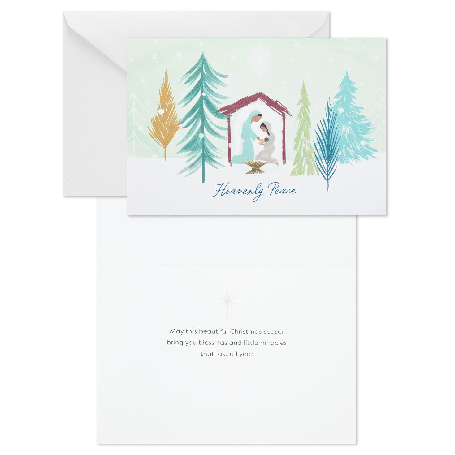 Peaceful Scenes Boxed Christmas Card Assortment Card Front with Sentiment image number 3