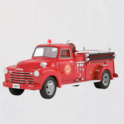 Fire Brigade 1947 Chevrolet Fire Engine 2022 Ornament With Light, 