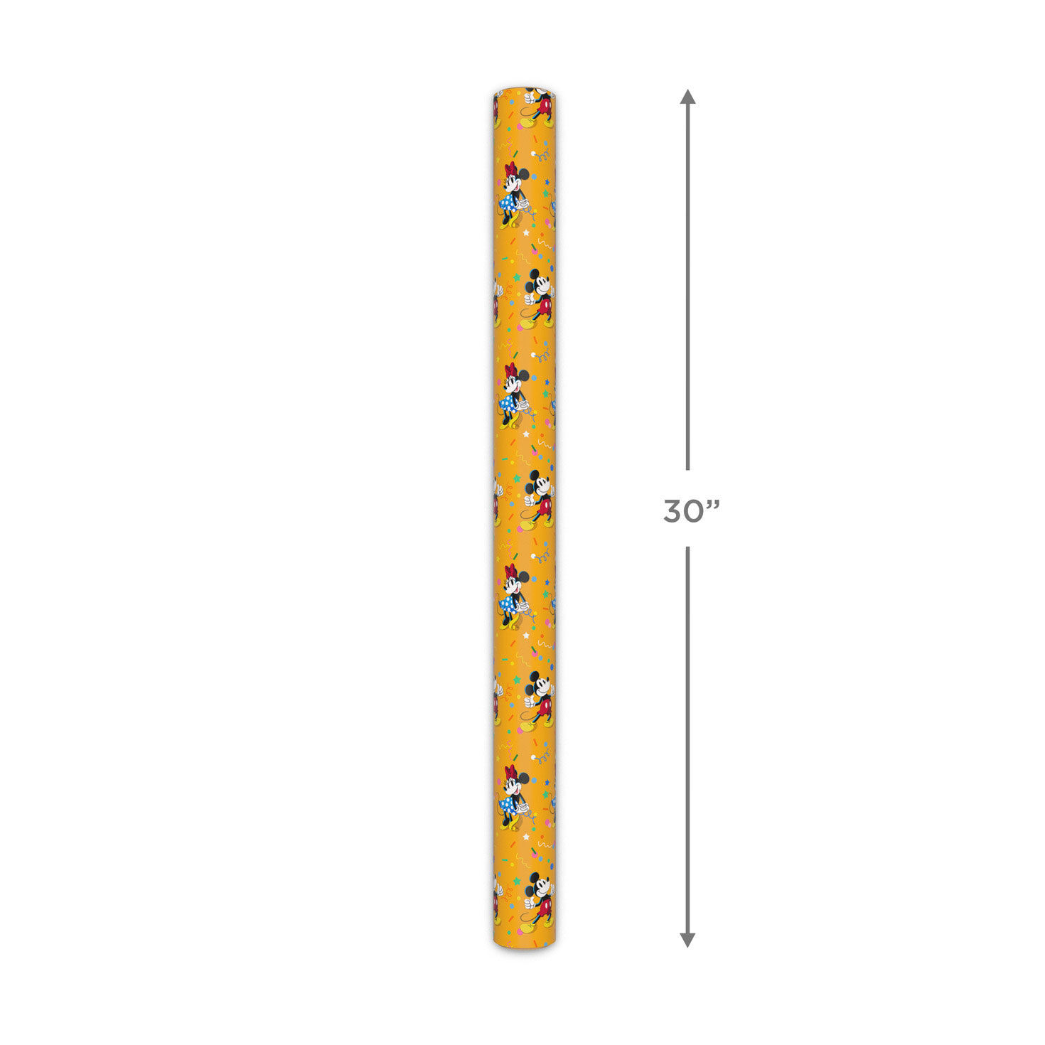 Disney Mickey and Minnie on Yellow Wrapping Paper Roll, 17.5 sq. ft., , large image number 5