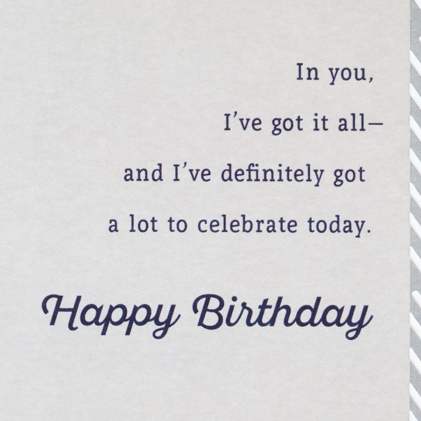 Because of You Birthday Card for Husband, , large image number 3