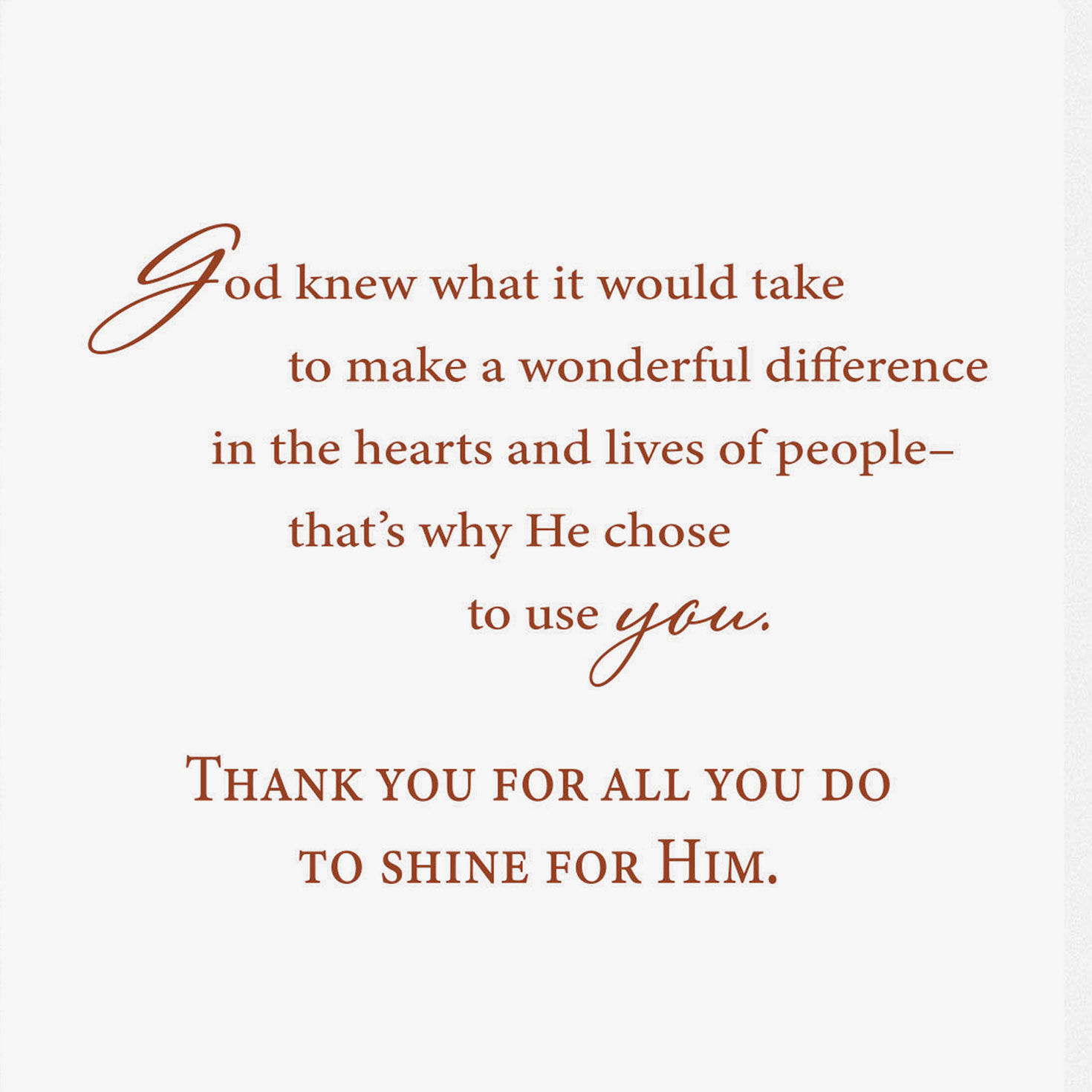 Lighthouse Religious Clergy Appreciation Card Sentiment image number 2