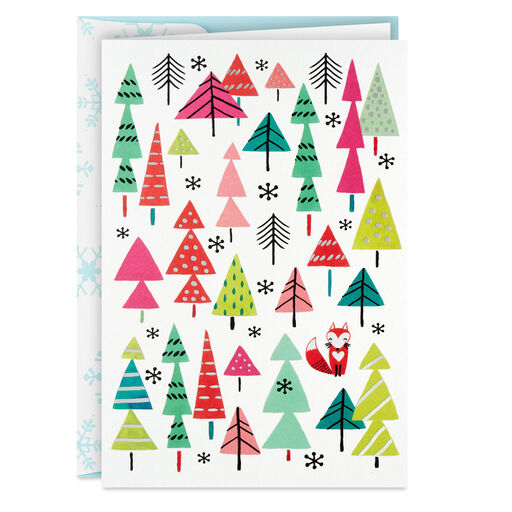 Little Fox in Colorful Forest Boxed Holiday Cards, Pack of 16, 
