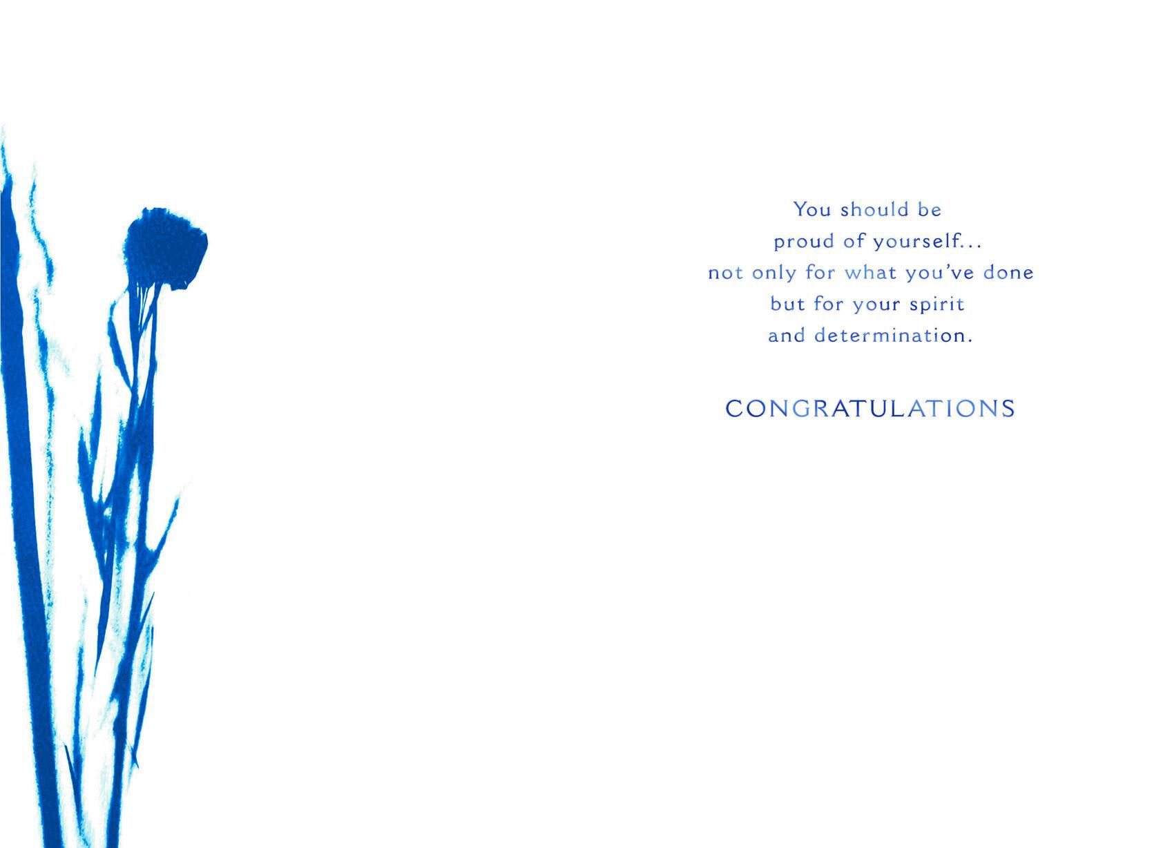 Cyanotype Sun Print Graduation Card