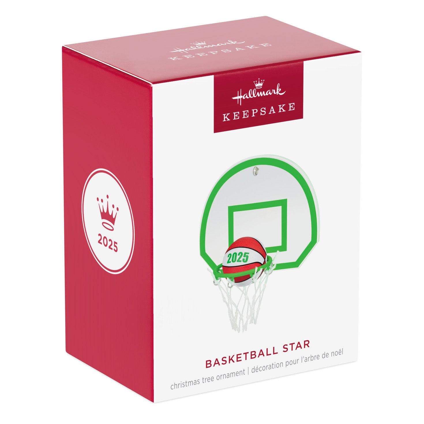Basketball Hoop and Ball 2025 Keepsake Ornament package front image number 7