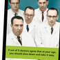 4 Out of 5 Doctors Funny Birthday Card, , large image number 4