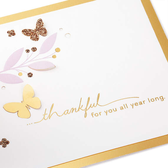 Butterfly Bouquet Thankful for You 3D Pop-Up Thinking of You Card, , large image number 3