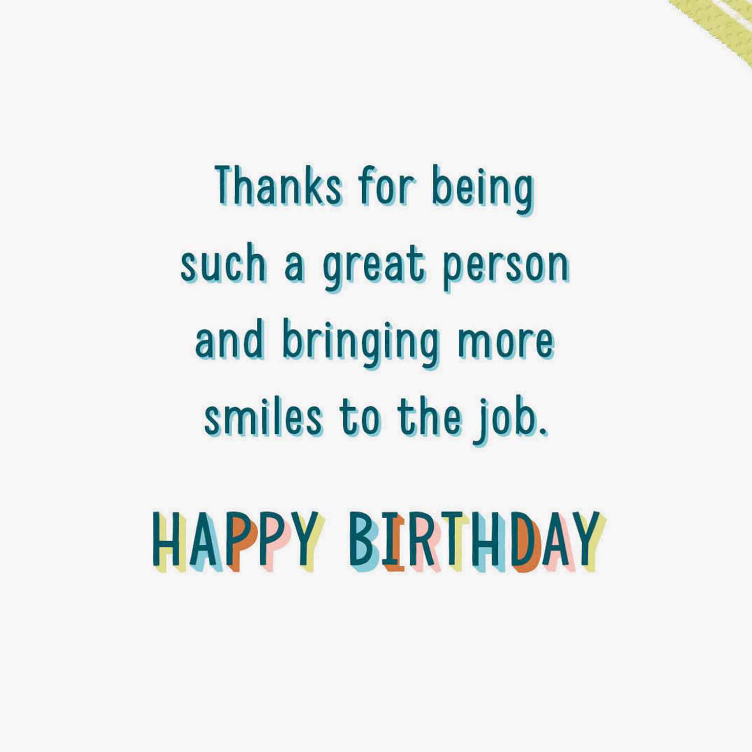 You Make Work Feel a Lot Less Work-y Birthday Card for Coworker, , large image number 2