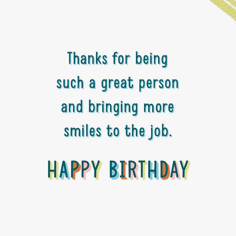 You Make Work Feel a Lot Less Work-y Birthday Card for Coworker ...