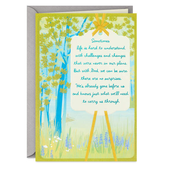 Asking God to Carry You Through Religious Encouragement Card, , large image number 1