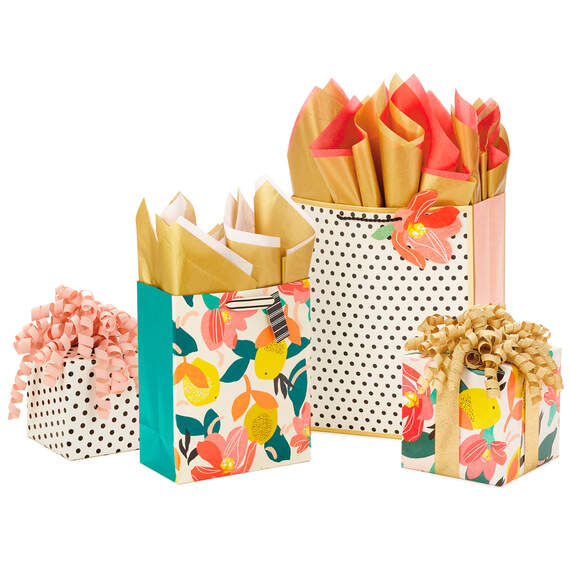 Bold Blooms & Dots Gift Wrap Collection, , large image number 5
