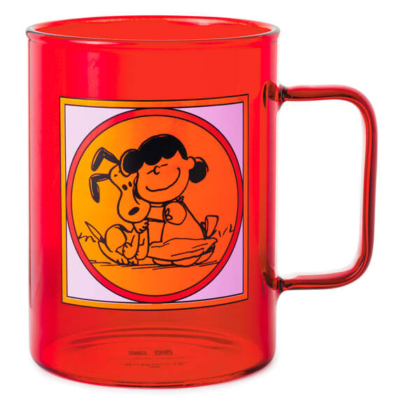 Peanuts® Happiness Is a Warm Puppy Glass Mug, 20 oz., , large image number 1