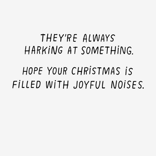 Hark, the Canine Angels Sing Funny Christmas Card, 