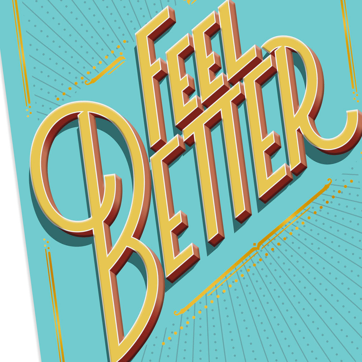 Sending Caring Thoughts Your Way Get Well Card, , large image number 4