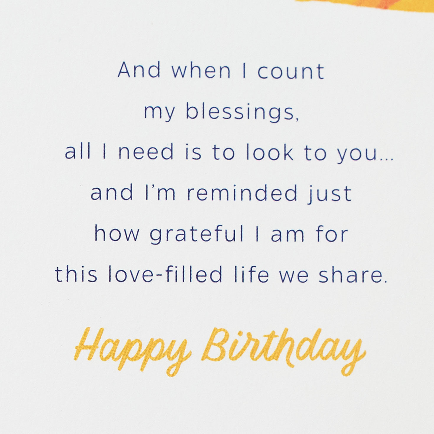 Cockatoo Bird on Blue Husband Birthday Card sentiment image number 3
