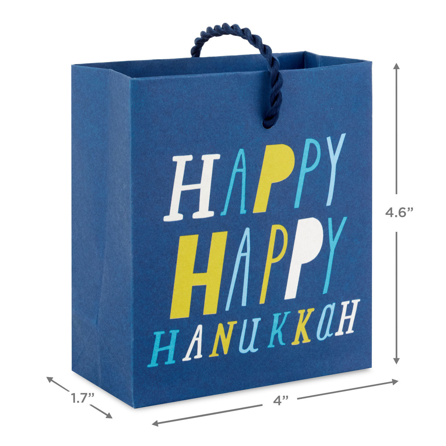 Tree of Life Hanukkah Gift Card Holder Mini Bags measurement image number 3