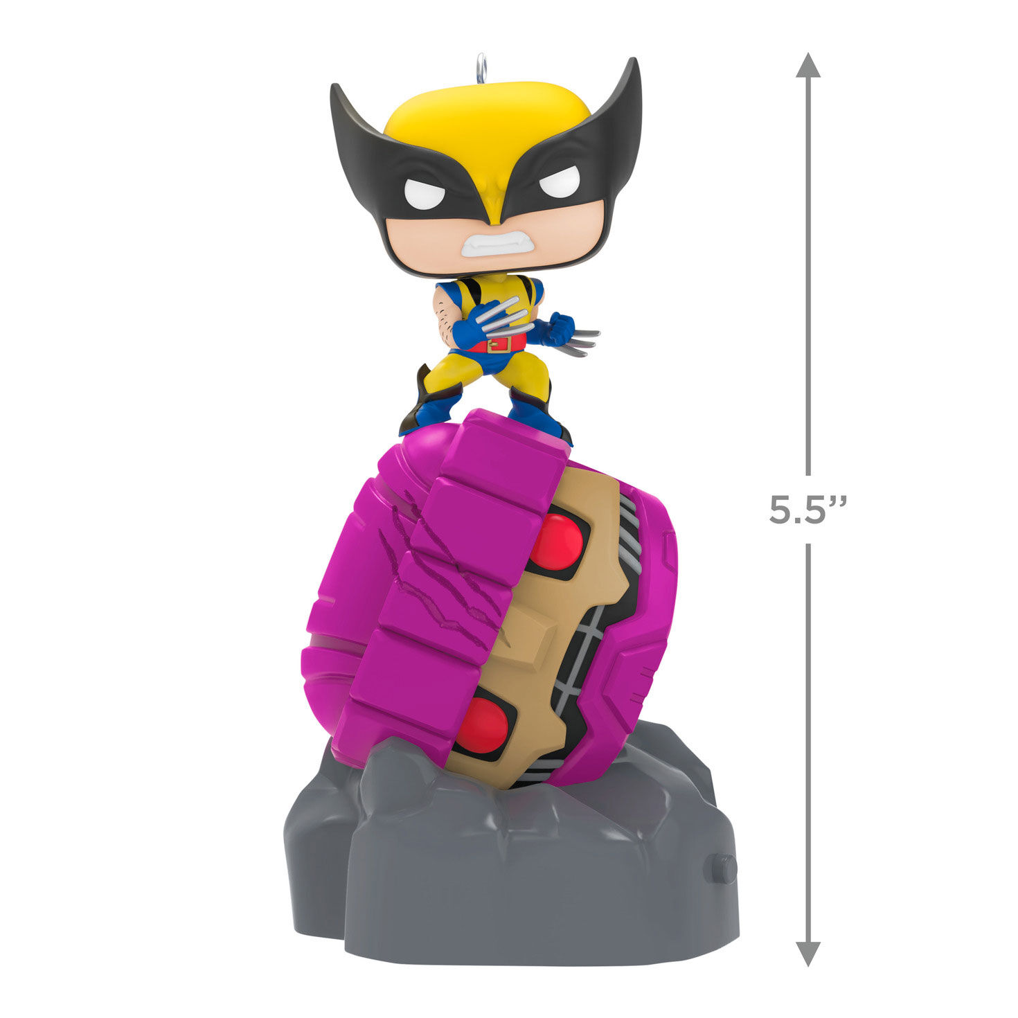 Wolverine and Sentinel Funko Keepsake Ornament measurement image number 3