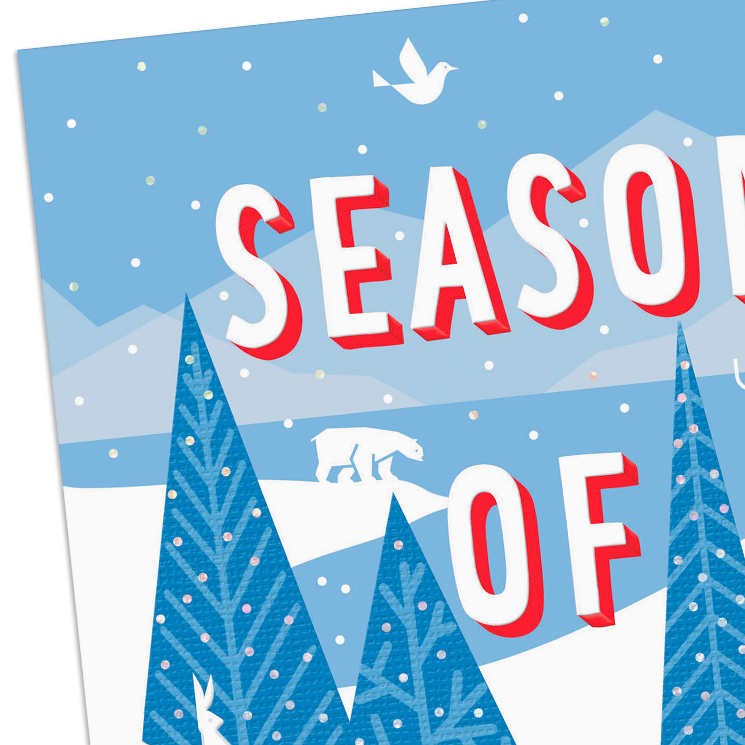 Woodland Animals Nature Christmas Card Card Front Detail image number 4