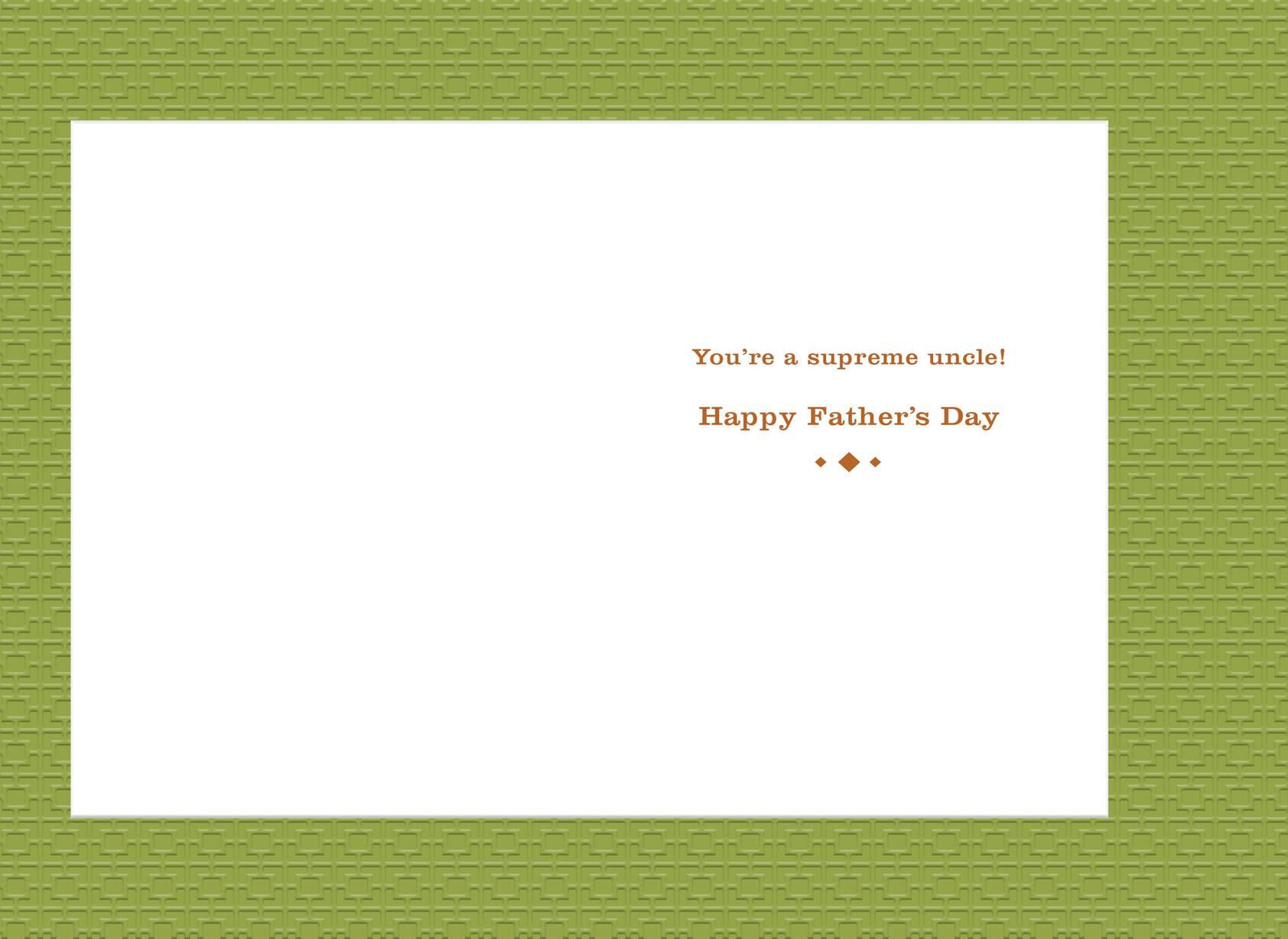 Pizza Father's Day Card for Uncle