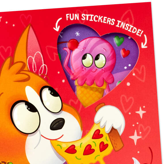 Smiles, Love and Fun Valentine's Day Card With Stickers, , large image number 5