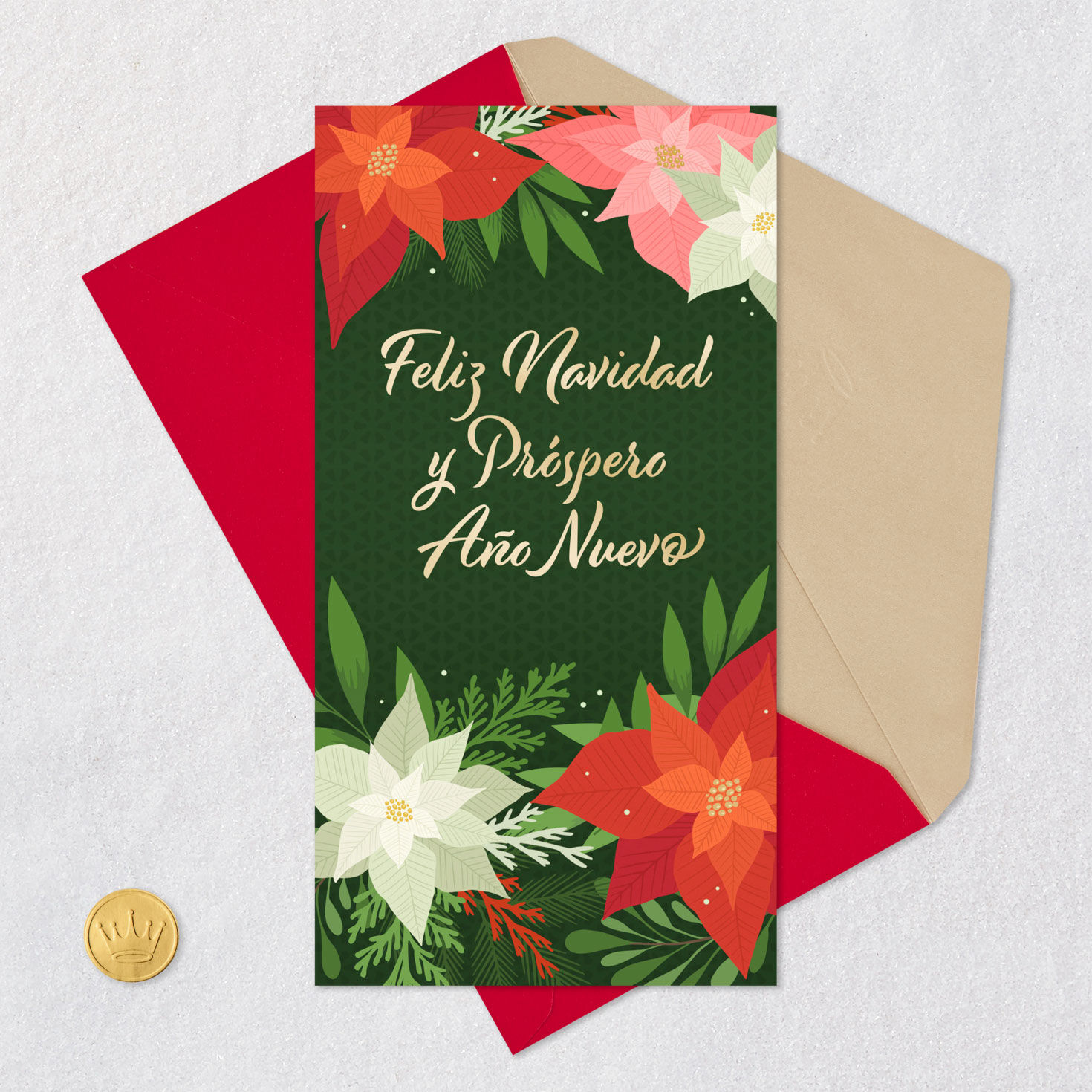 Love, Laughter and Happiness Spanish-Language Money Holder Christmas Card, , large image number 6