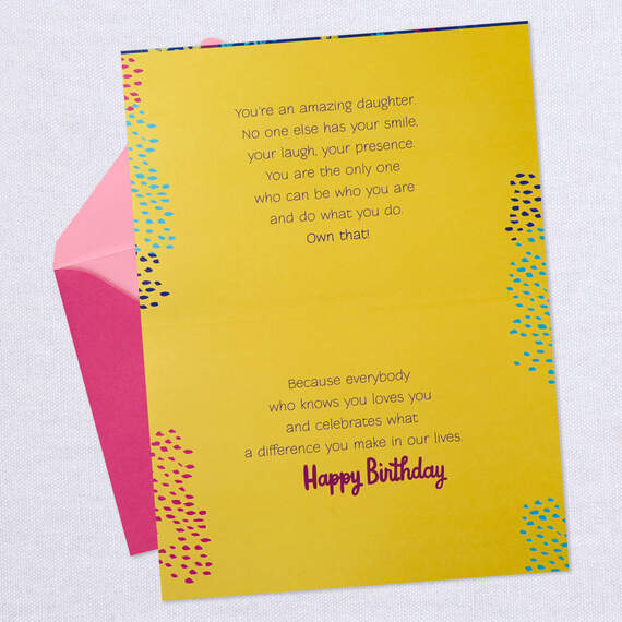 Shine Confetti Birthday Card for Daughter, , large image number 3