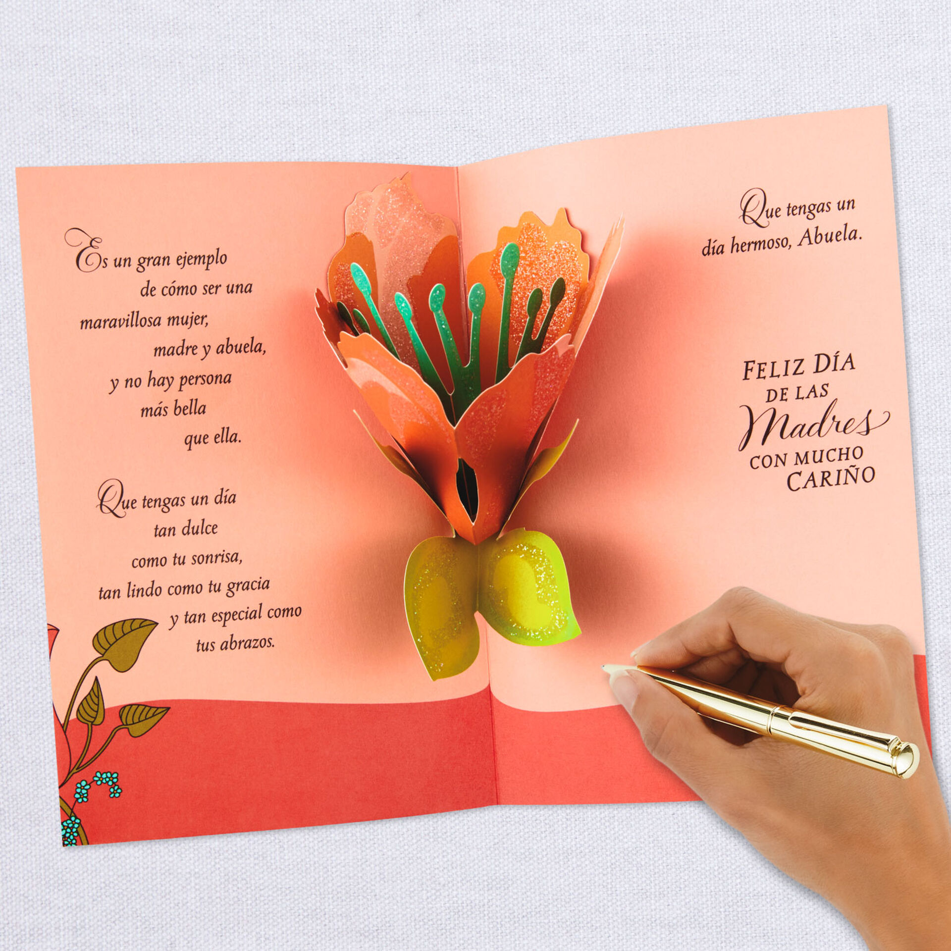 you are beautiful spanishlanguage mother's day card for
