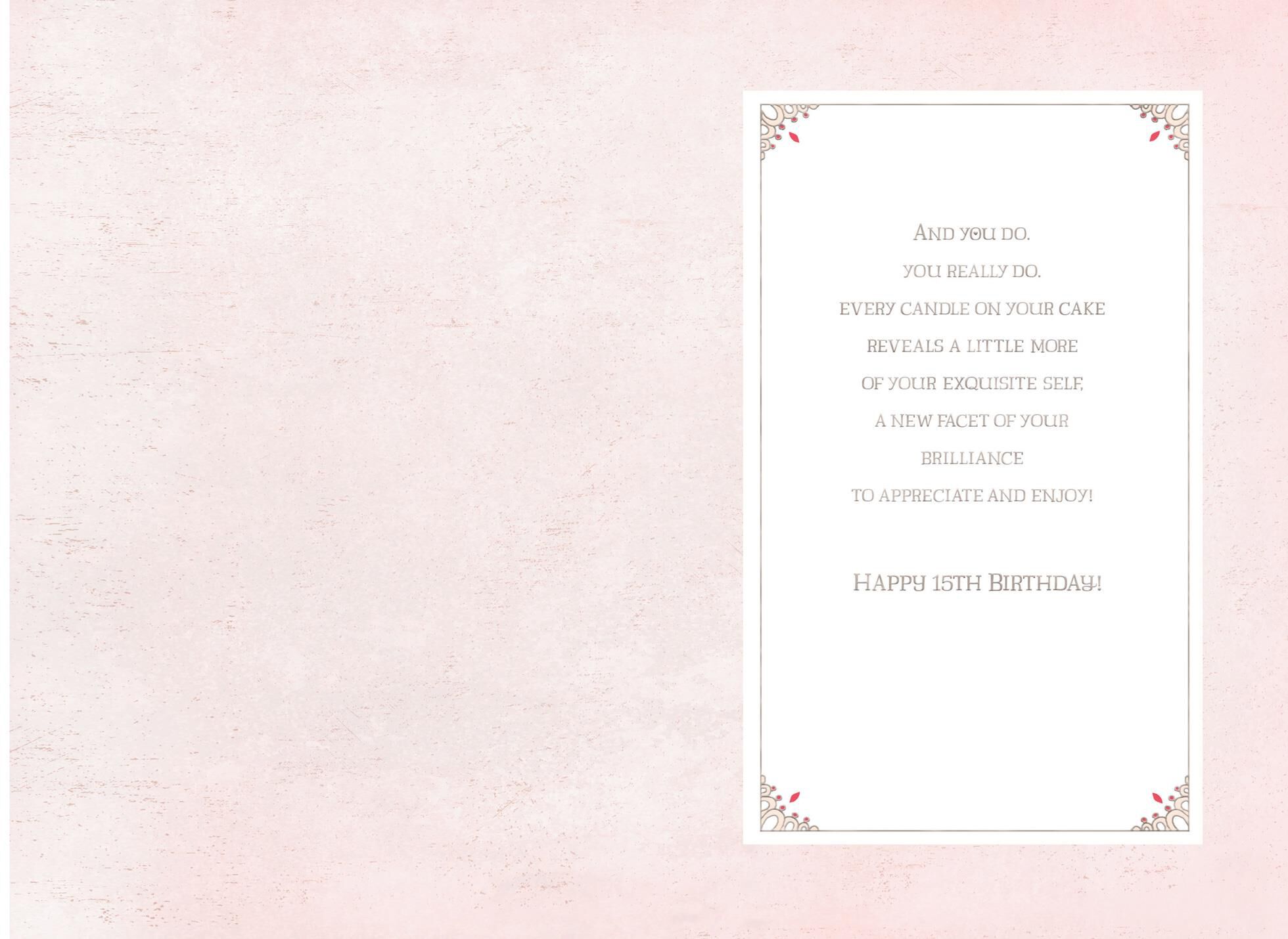 Sparkle, Dazzle, Shine Quinceañera Card