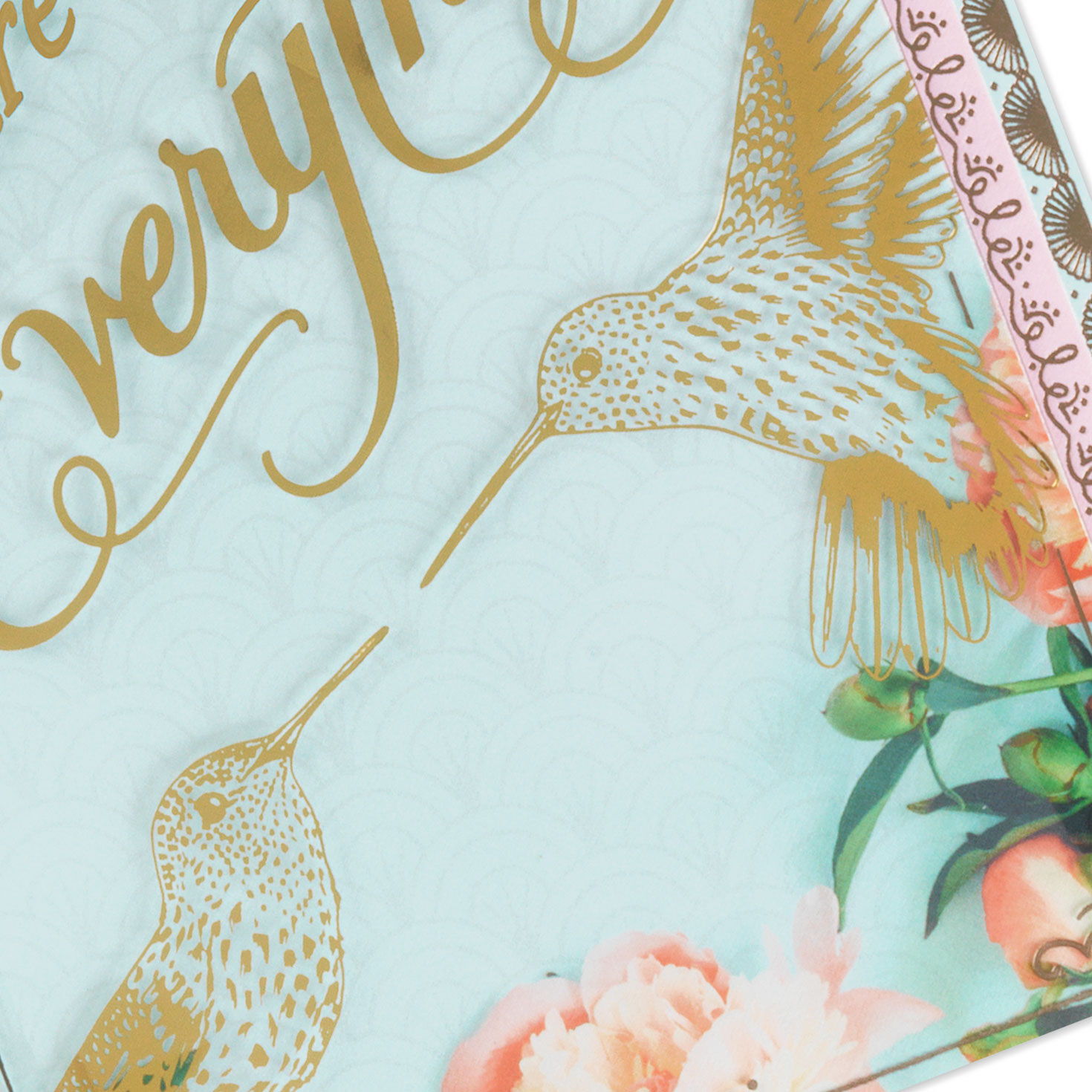 Flowers and Script Birthday Card for Wife Card Front Detail image number 8