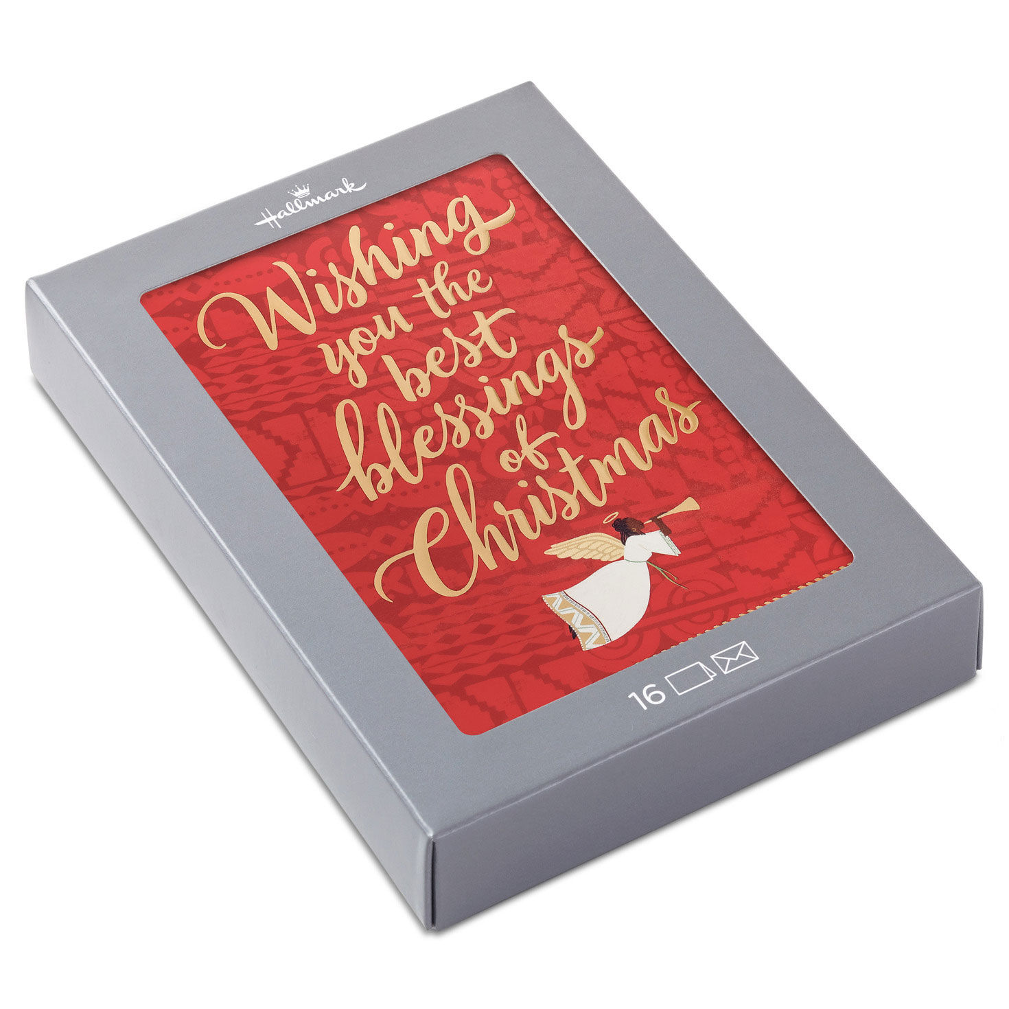 Best Blessings Angel Boxed Christmas Cards, Pack of 16
