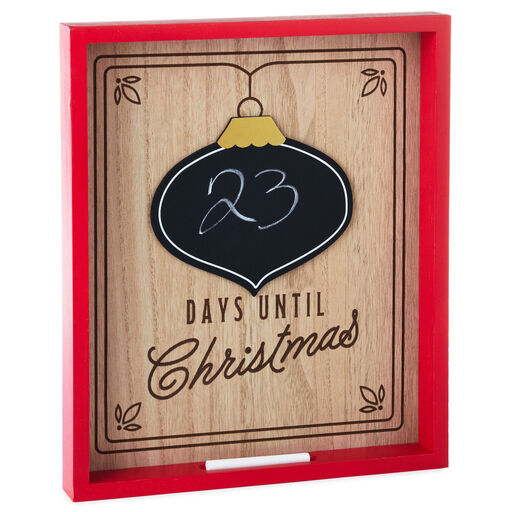 Chalkboard Christmas Countdown Sign, 11.75x14, 