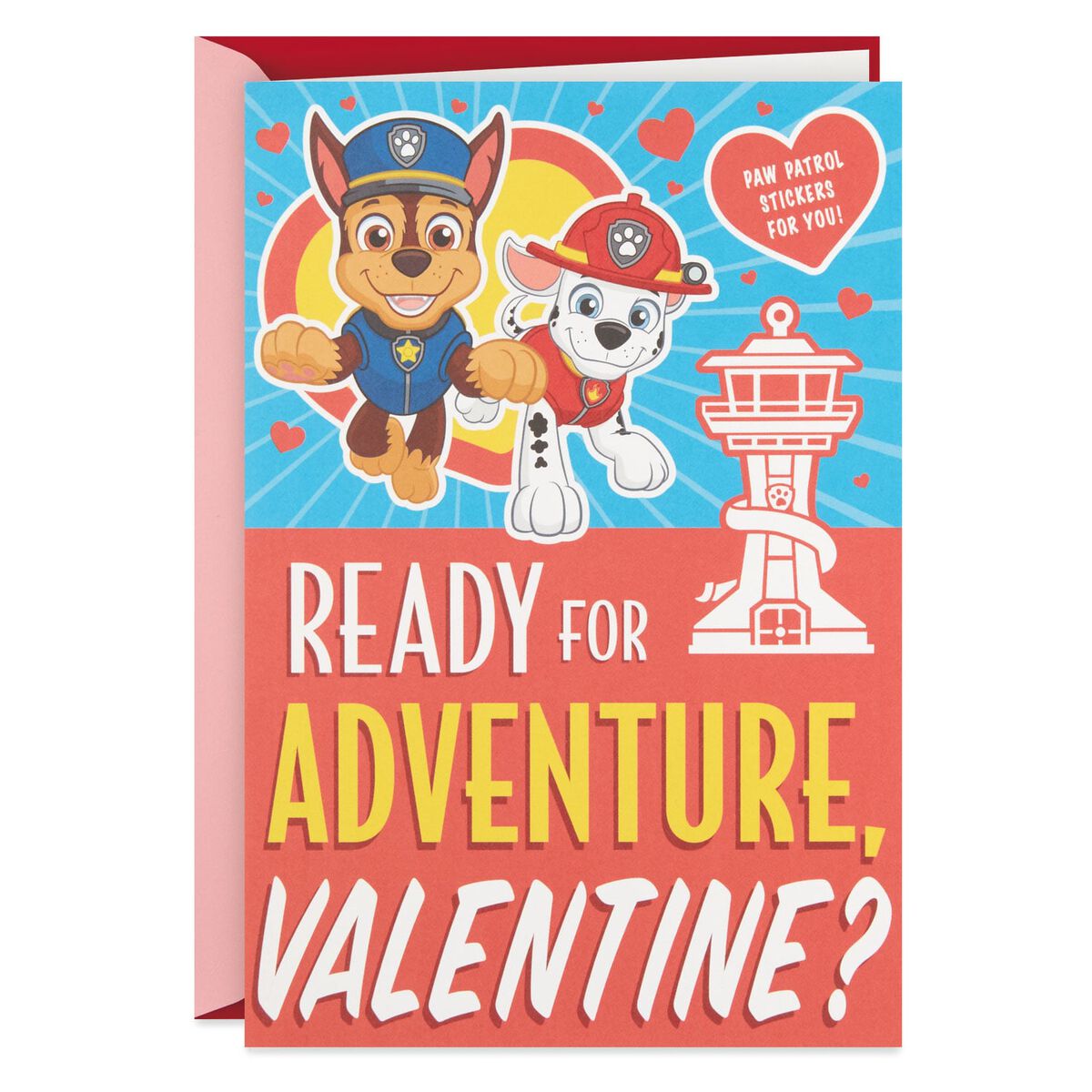 Nickelodeon Paw Patrol Valentine's Day Card With Stickers - Greeting Cards - Hallmark
