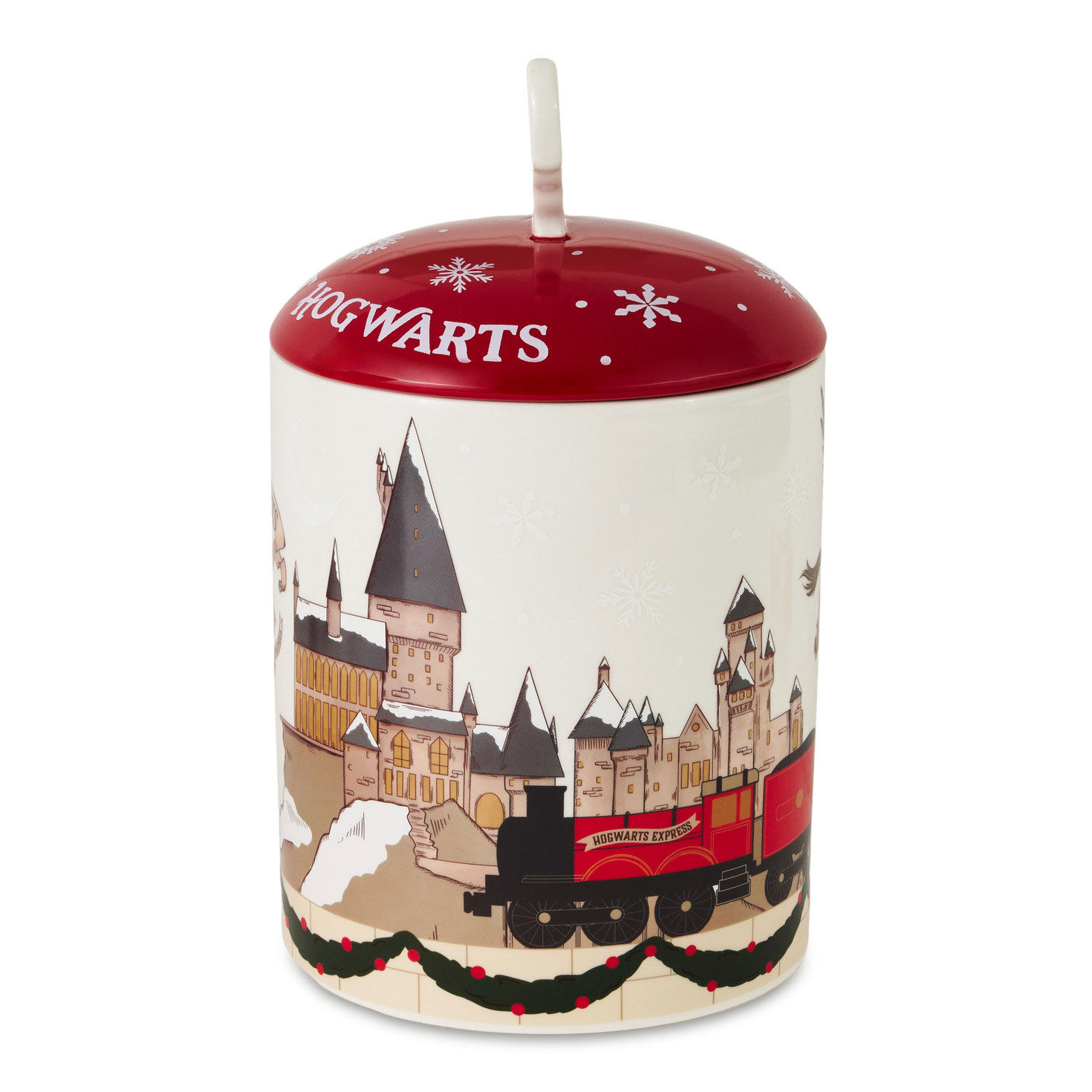 Hogwarts Ceramic Canister With Hedwig Handle side image number 4