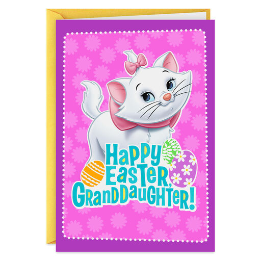 Disney Aristocats Marie Easter Card for Granddaughter, 