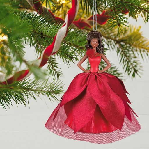 2022 Black Holiday Barbie™ Doll Ornament, 