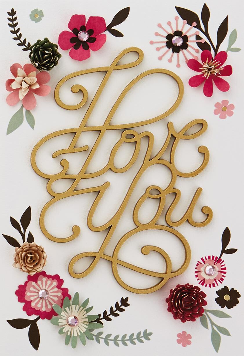 I Love You With All My Heart Birthday Card
